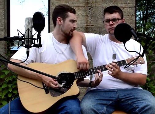 Two Guys Play One Guitar To CRUSH Cover Of “The Real Slim Shady”