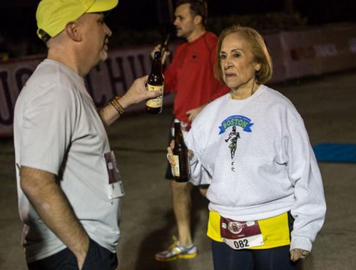 WHAT?!: 81 Year Old Grandma Crushes “Beer Mile Challenge”