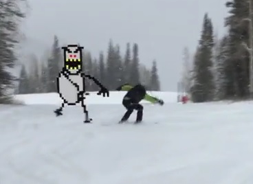 Video: Ski-Free In REAL LIFE?!